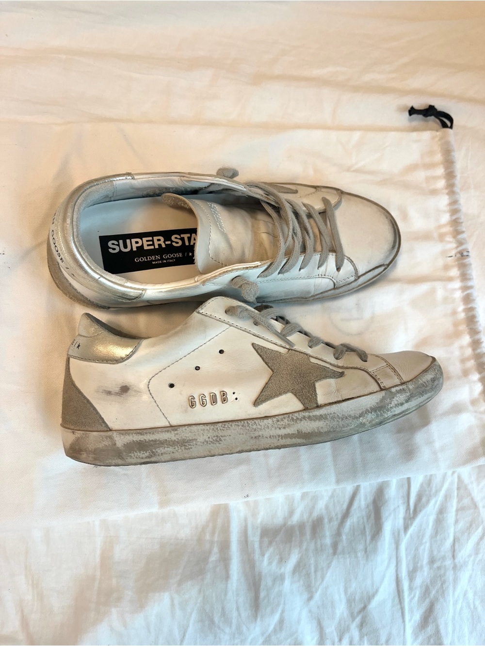 Golden Goose Silver Superstars 37